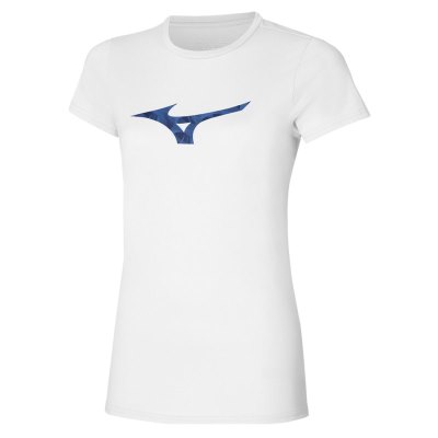 Camisa Mizuno Paris Estampados Mujer Blancos - Chile M201WYFOVT